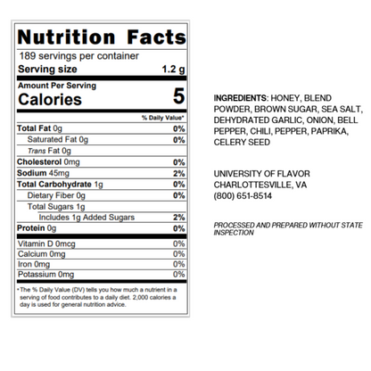 All Purpose Seasoning Nutrition Facts